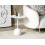Beliani Side Table EUCLA Metal White 2