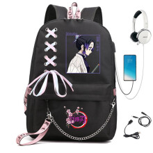 (Number 3) Demon Slayer Shinobu Kocho Campus Backpack Chain Bag Student Daily School Bag