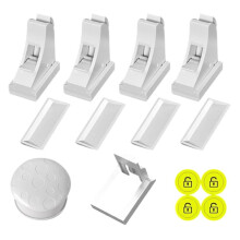 4 Stuks Kindveilige Magnetische Kastsloten, Zonder Boren Te Installeren, voor Keukenkasten en -Lades