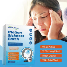 (blue) Sonlh Mnon Ear Care Patch Relieve Ear Pressure Dizziness for Car Boat Plane Travel Portable Behind Ear Patches 10 Count