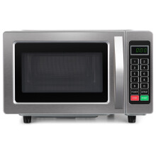 electriQ Freestanding 25L 1000W Flatbed Commercial Style Microwave Silver