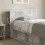 VidaXL vidaXL Headboard Cabinet with Storage Concrete Grey Engineered Wood 5