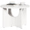 VidaXL vidaXL Coffee Table White 50 x 50 x 35 cm Solid pine wood 2