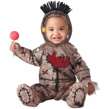 (Toddler (18-24M), Brown) Voodoo Baby Doll Ritual Black Magic Baby Infant Toddler Boys Costume