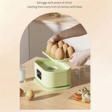 Portable Multifunctional Egg with Timer Auto Shut Off Egg Steamer for Breakfast Egg Maker 6 Eggs EU Plug
