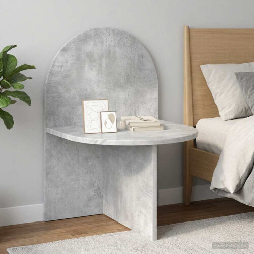VidaXL vidaXL Bedside Table Concrete Grey 48 x 49 x 65 cm Engineered Wood