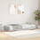 VidaXL vidaXL Bed Frame with Drawer Grey Sonoma 75 x 190 cm Engineered Wood 1