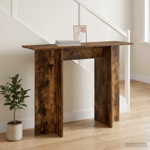 VidaXL vidaXL Console Table Smoked Oak 100 x 30 x 75 cm Engineered Wood
