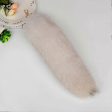 (Blue Fox Tail) Fluffy Sunny Fox Tail Keychain Handbag Accessory Key Chain Ring Hook Tassels For Key Purse Handbags Backpacks
