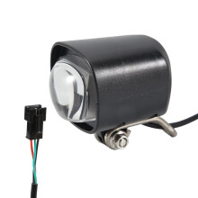 2X E-Bike Led Headlight Bicycle Light with 80-100db Loud Horn Waterproof Bike Headlights for Night Riding