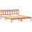 VidaXL vidaXL Bed Frame with Headboard Brown Pine wood 5