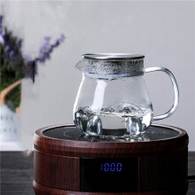 10X Cafetera Resistente Al Calor, Cafetera para Preparar una Mano, Cubierta de Acero, Cafetera para Compartir Transparente, Cafetera de Vidrio con Asa