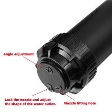 Arroseur Rotatif Souterrain Réglable 40-360 avec Filetage Femelle 1/2" pour Irrigation de Jardin et de Pelouse