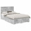 VidaXL vidaXL Bed Frame Concrete Grey 120 x 190 cm Engineered Wood 4