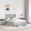 VidaXL vidaXL Bed Frame Concrete Grey 120 x 190 cm Engineered Wood 5