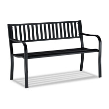 Banc de jardin décoratif vintage 120 x 50 x 80 cm pour 2 personnes en