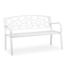 Banc de jardin vintage décoratif 120 x 60 x 80 cm design rétro stabilité assise