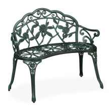 Banc de jardin design antique confort 120 x 60 x 45 cm pour 2 personnes