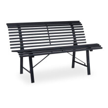 Banc de jardin confortable pour 2 personnes design classique 140 x 60 x 85 cm