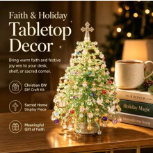 (Style-3) UK DIY Beaded Christmas Tree Kit, Handmade Colorful Bead Ornament Making Set