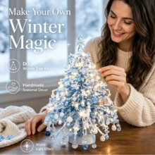 (Style-2) UK DIY Beaded Christmas Tree Kit, Handmade Colorful Bead Ornament Making Set