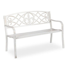 Banc de jardin intemporel 140 x 60 x 80 cm résistant aux intempéries décoration champêtre