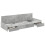 VidaXL vidaXL Bed Frame with Drawer Concrete Grey 75 x 190 cm Engineered Wood 5