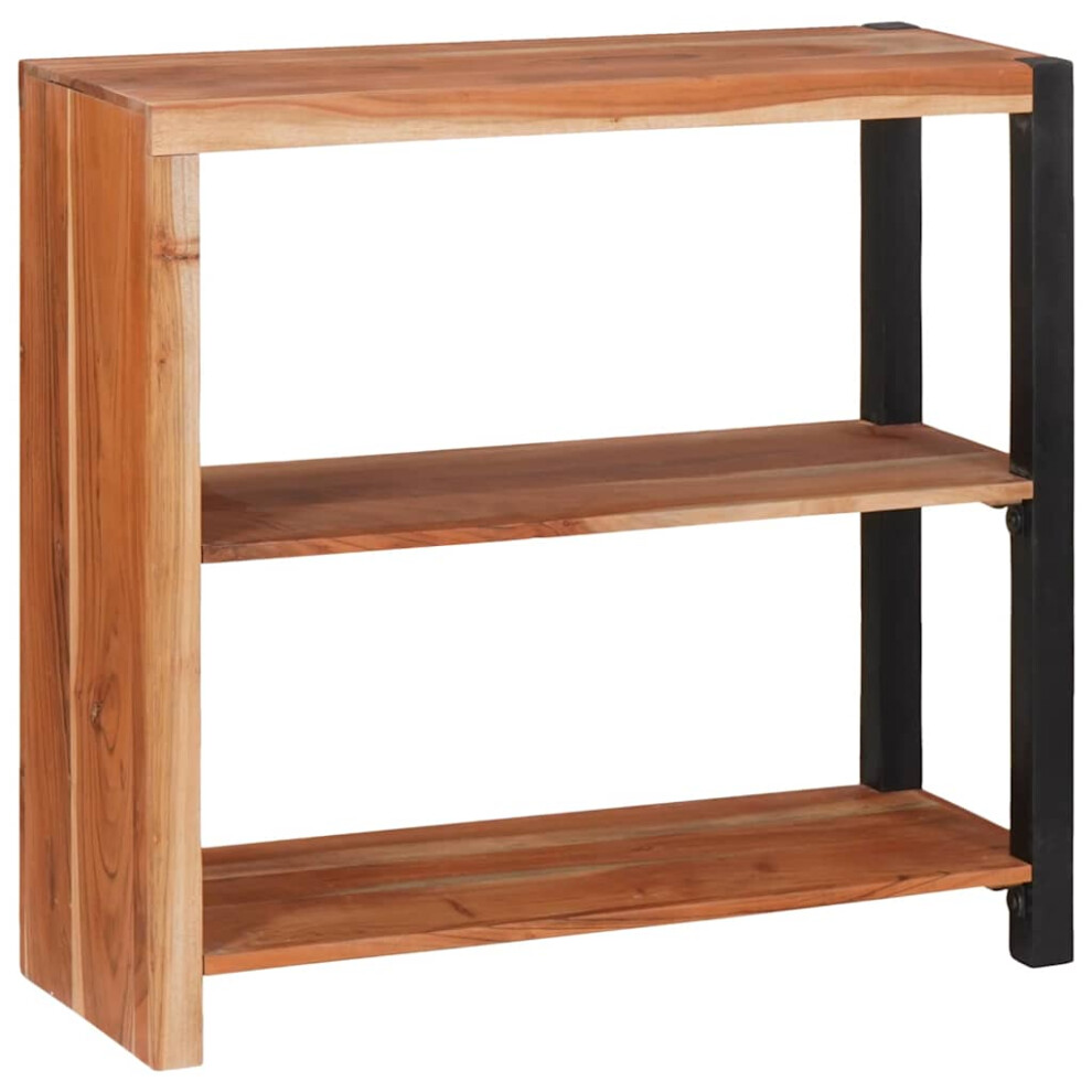Vidaxl Bookshelf Brown 80 X 30 X 75 Cm Solid Acacia Wood