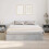 VidaXL vidaXL Storage Bed Frame Concrete Grey 200 x 200 cm Engineered Wood 5