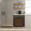 Kitchen Pedal Bin - Plastic - Silver - 2-Compartment with Soft Close Lids 2