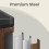 Kitchen Pedal Bin - Plastic - Silver - 2-Compartment with Soft Close Lids 3