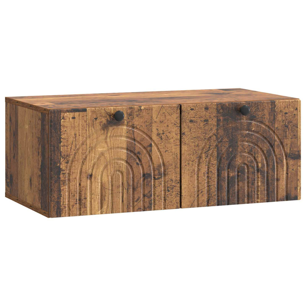 Vidaxl Wall-Mounted Tv Cabinet Wall-Mounted Old Wood 78.5 X 41 X 30 Cm