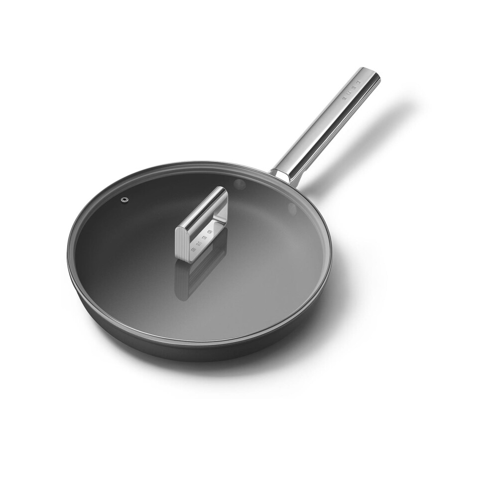 Smeg 50’S Style Non-Stick Frying Pan, Matte Black, Fpf2802blm