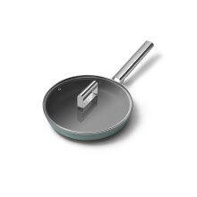 Smeg 50’s Style Non-Stick Frying Pan, Matte Emerald Green, FPF2402EGM