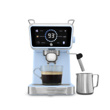Swan Retro Pump Espresso Digital Coffee Machine, Blue, SK22113BLU