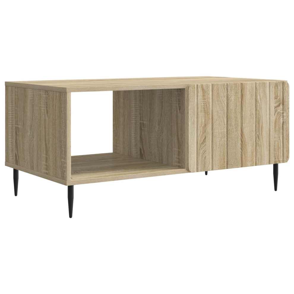 Vidaxl Coffee Table Sonoma Oak 90 X 50 X 40 Cm Engineered Wood