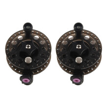 2X Plastic Ice Fishing Reels Fly Fishing Tackle Round Wheel Fishing Accessories