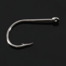 500pcs Fish Jig Hooks with Hole Fishing Tackle Box 10 Sizes Carbon Steel