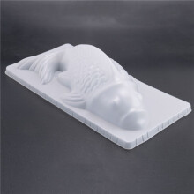 3D Carp Cyprinus Fish Cake Chocolate Mould Jelly Sugarcraft Mold DIY Tool Kitchen White M
