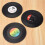 6pieces / Set  Retro Vinyl Disc Drink Coasters 7