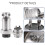 Universal Panel Mount 16mm 2Pin Aviation Connectors Plugs 5 Pcs 5