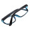 Unisex Black  Plastic Frame Arms Clear Lens Plain Glasses 3