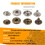 25pcs silver + 25 pcs bronze 10mm Snap Button Metal + tool set for leather handbags 7