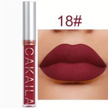 (18) 18-Farben-Matt-Lippenstift, langanhaltend, wasserfest, antihaftbeschichtet, weiche, matte Lippenglasur, Lipgloss