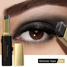(1pc of 05) Barra de sombra de ojos de 2 colores resistente al agua y de larga duración |Metálico liso de alta pigmentación |Portáti