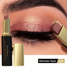 (1pc of 03) Barra de sombra de ojos de 2 colores resistente al agua y de larga duración |Metálico liso de alta pigmentación |Portáti