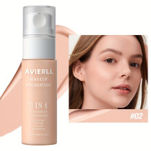 (#02) Fond de teint hydratant, correcteur, base de maquillage imperméable pour le visage, 40G/1.41 Oz, 1 pièce, maquillage