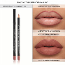 (09) Lip Liner Pencil, Matte Waterproof Long Lasting Smudge Proof, High Pigmented Smooth Creamy Non-Stick Non-Fade, for