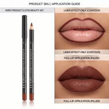 (07) Lip Liner Pencil, Matte Waterproof Long Lasting Smudge Proof, High Pigmented Smooth Creamy Non-Stick Non-Fade, for