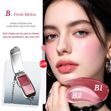 (02 Silicone Lip Brush) Armband Dual-Color Blush Multi-Use Stick - Langdurig, waterdicht en zweetbestendig, blijft zitten zonder te vervagen.